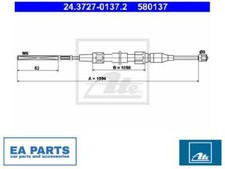 Cable, parking brake for VW