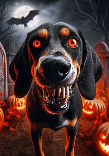 Black and tan coonhound - black,