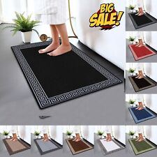 Non Slip Bath Mat Water Absorbent Toilet Pedestal Mats Small Large Bathroom Rug