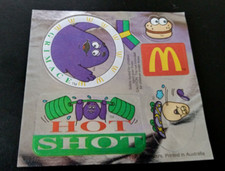 McDonald's Stickers Grimace