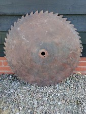 vintage tractor saw bench