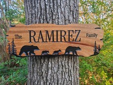 Rustic Family Name Sign