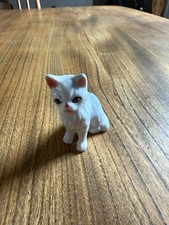 Vintage White Cat Figurine