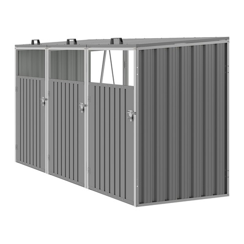 Triple wheelie bin storage - triple,