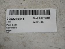 MN171302 ECU L200 MITSUBISHI 2.5L Diesel '14