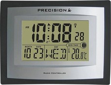 Precision Radio Controlled Digital LCD Wall Desk Clock PREC0103 AP046