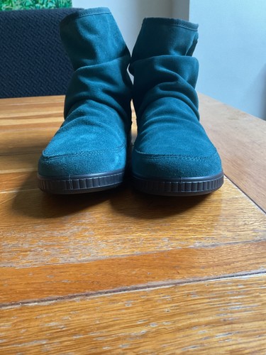 Hotter pixie teal green suede - hotter,