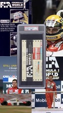 1988 Ayrton Senna 1st Title Season 5th Win Ticket PSA 1 - 1988 German Grand Prix