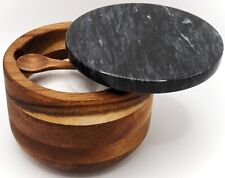 10oz Acacia Wood Salt Cellar