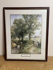 Framed Print by Myles Birket Foster – "By the Waterline", Cottagecore Wall Art