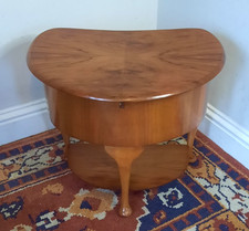 Vintage 1950's Walnut Two Tier