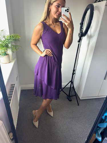 Per una purple fit flare - per,