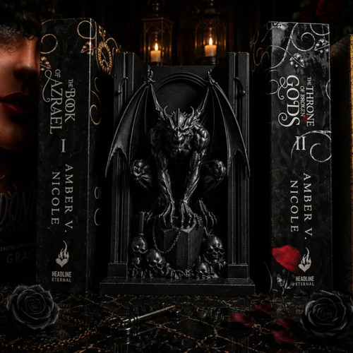 Guardian gargoyle book nook - guardian,