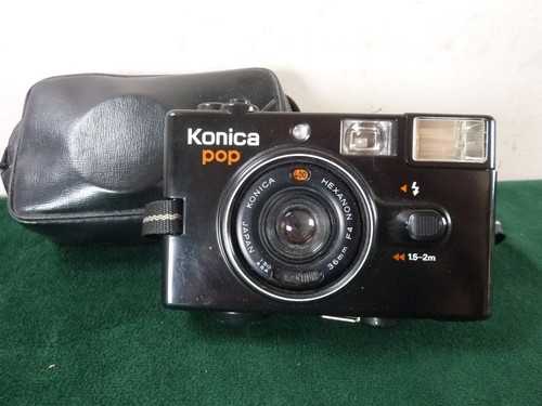 Konica pop 35mm camera hexanon - konica,