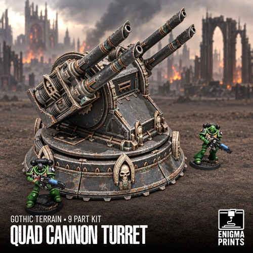 Quad cannon turret - 28mm, gothic