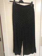 Zara Black Spotty Satin Wide