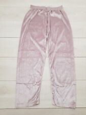 CLAIRE NEUVILLE Shiny Casual Trousers Size 18 W28 L28 Pink Elastic Waist Stretch