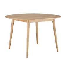Dusk Heidi Solid Natural Oak 4-6 Seater Round Dining Table RRP £299