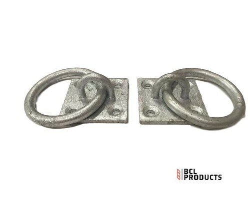 Galvanised ring on plate - galvanised,