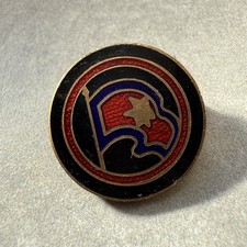 British Salvation Army Blood And Fire Flag Enamel Badge