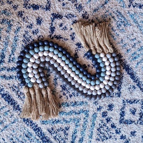 Handmade inch wood bead - handmade,
