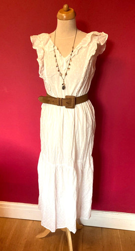 Next white tiered cotton mix - next,
