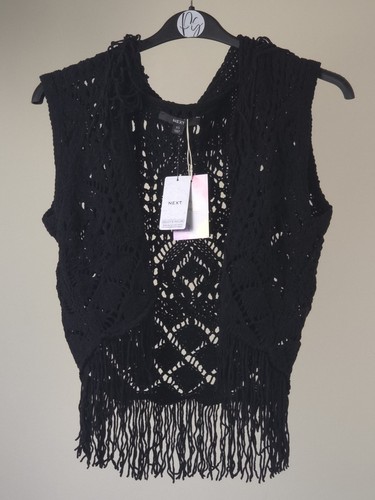 Next womens black crochet - black,