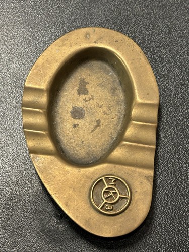 Mkb brass coin dish ash - coin,