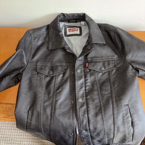 Levi mens brown faux leather - levi's,