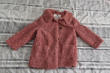 Girls pink teddy bear style coat 4-5 years (bundle #21)