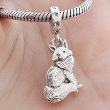925 Sterling Silver Fox Charm