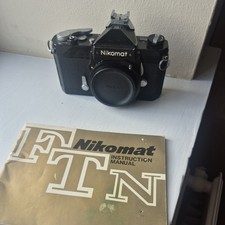 Nikon Nikkormat FTN 35mm SLR Film Camera Body Only Vintage Photography 