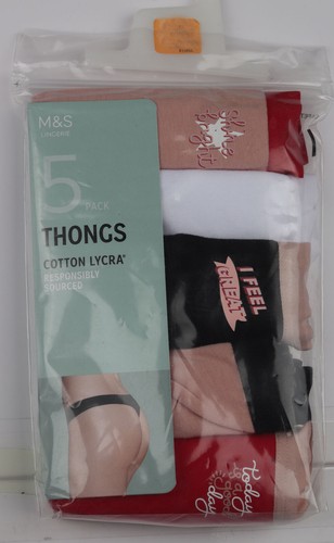 Multicoloured thongs - m&s,