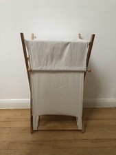 Wooden Frame & off white colour Bag Laundry Hamper Bin bought in 2000