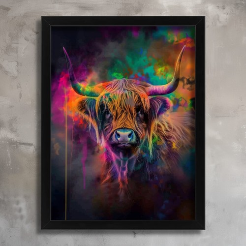 Highland cow multi - highland, colour