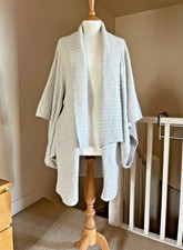 Celtic Clothing Long Cardigan Size M Extra Soft Geelong Lambswool & Angora Wool