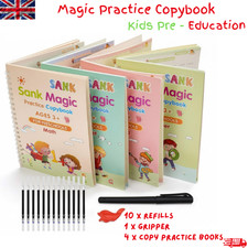 Magic Practice Copybook Reusable Kids Handwriting Calligraphy English Books