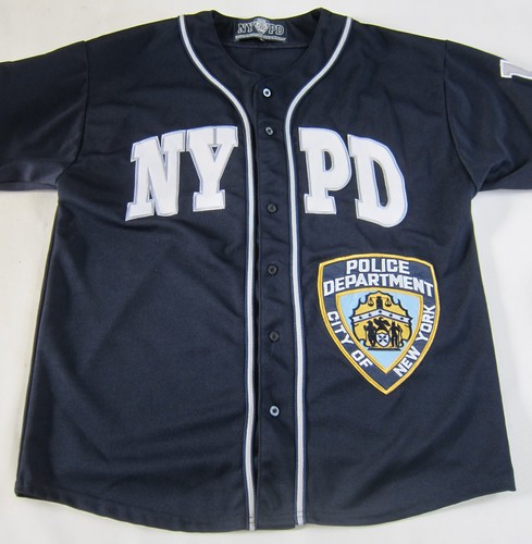 Nypd baseball jersey vtg - nypd, 2002
