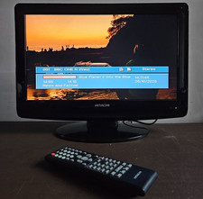 Hitachi 19LD5750U 19" TV, Built-in Freeview & DVD Player, HD Ready, Remote, VGC