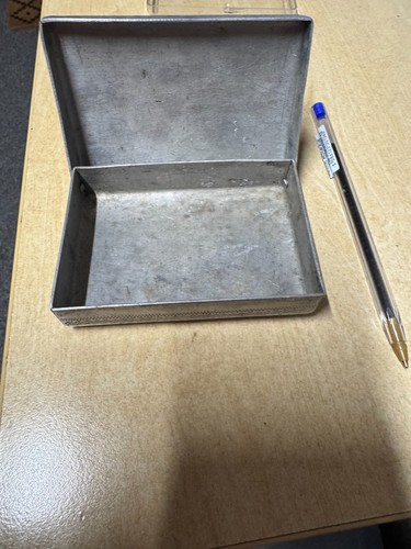 Small aluminium tin - small, marked