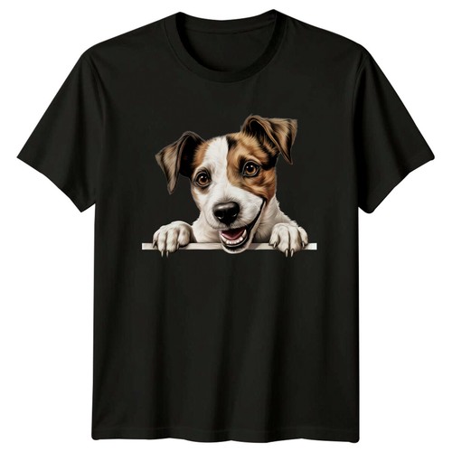 Jack russell dog peekaboo - jack,