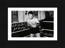 8X6 Mount JACK DEMPSEY Signed