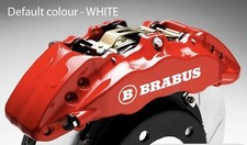 BRABUS LOGO BRAKE CALIPER VINYL STICKERS DECALS GRAPHICS x6, default white