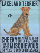 Lakeland Terrier Sign Metal