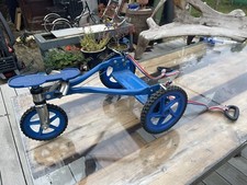 RARE VINTAGE 1980S MANG CHIU CHILD HAND PULLEY STAND UP TRICYCLE BIKE TRIKE BLUE