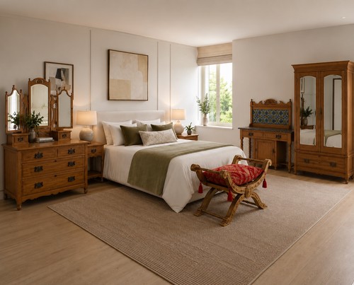 Satinwood pine bedroom - pine,