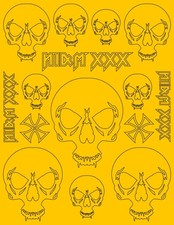 Skulls RC Car Paint Masks -