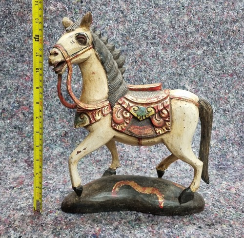 Wooden horse hand - horse., carved