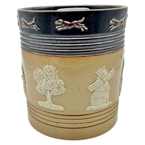 Doulton lambeth tobacco jar - tobacco,