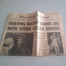 Vintage 1960s Newspapers Lot Kennedy Assassination Coverage 